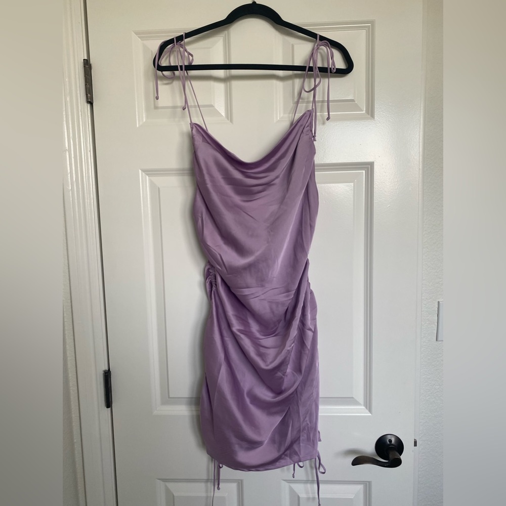Purple mini dress